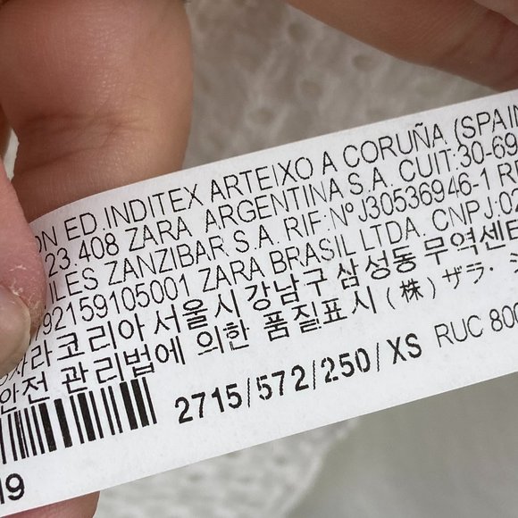 ZARA Basic White Poplin Eyelet Dress Cottage Core - Picture 4 of 7